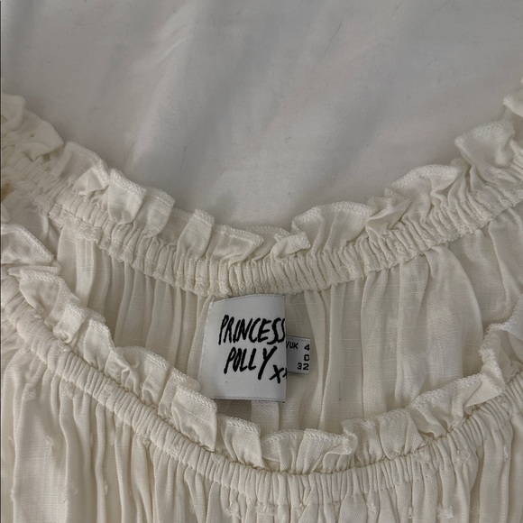 Princess Polly love galore White Ruffled romper - Picture 2 of 4